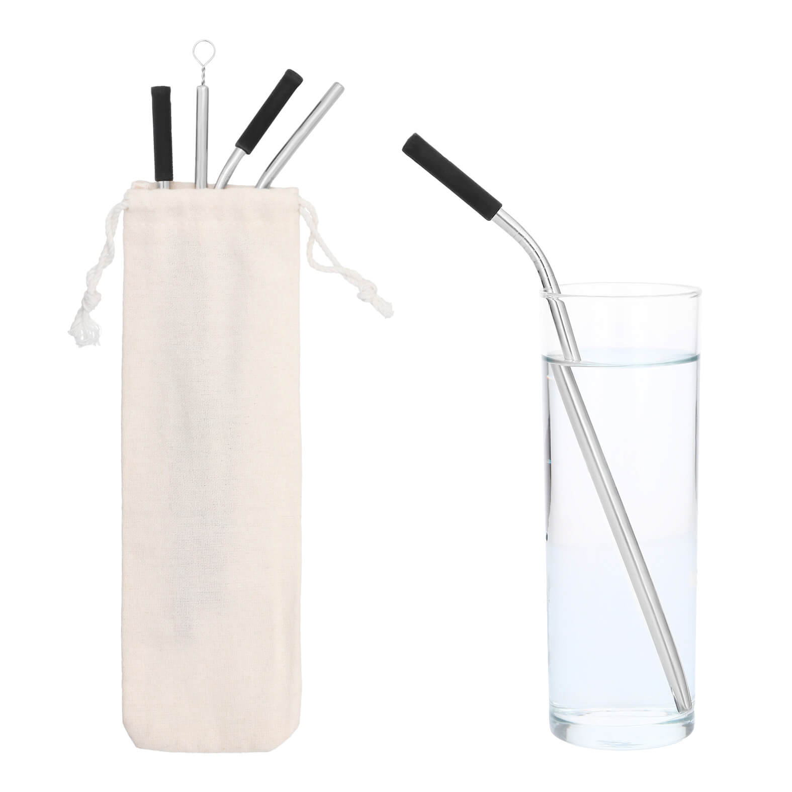 Set de Popotes Drink en color negro