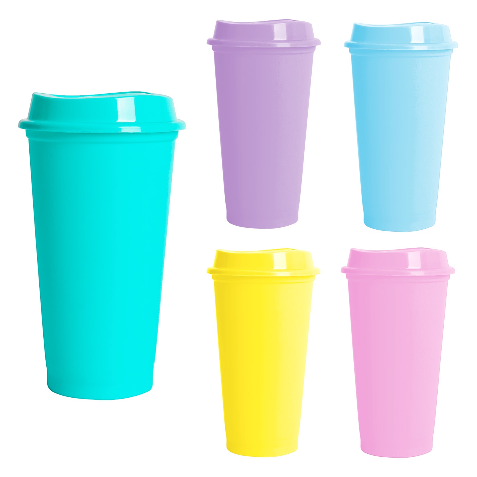 Vaso Sirena Pastel en color amarillo
