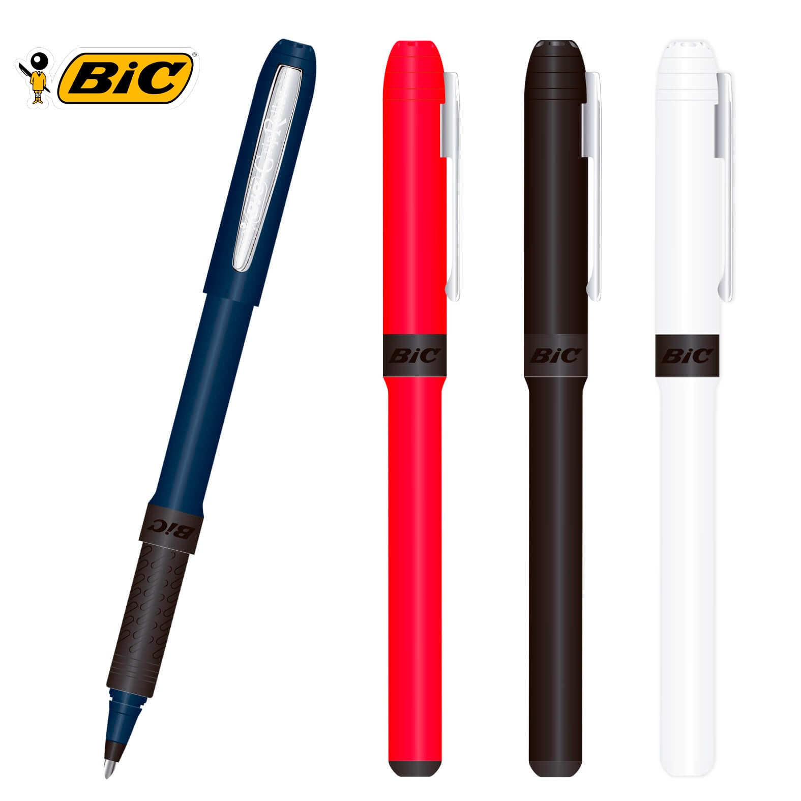 Bolígrafo BIC Grip Roller en color azul