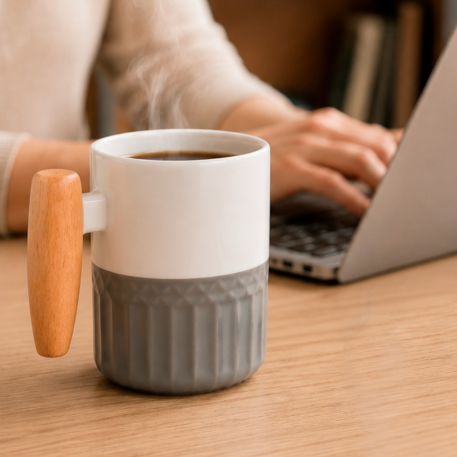 Taza Lait en color blanco