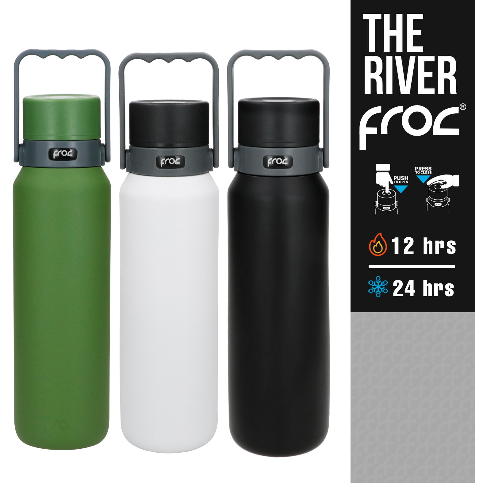 Termo Froc The River en color blanco