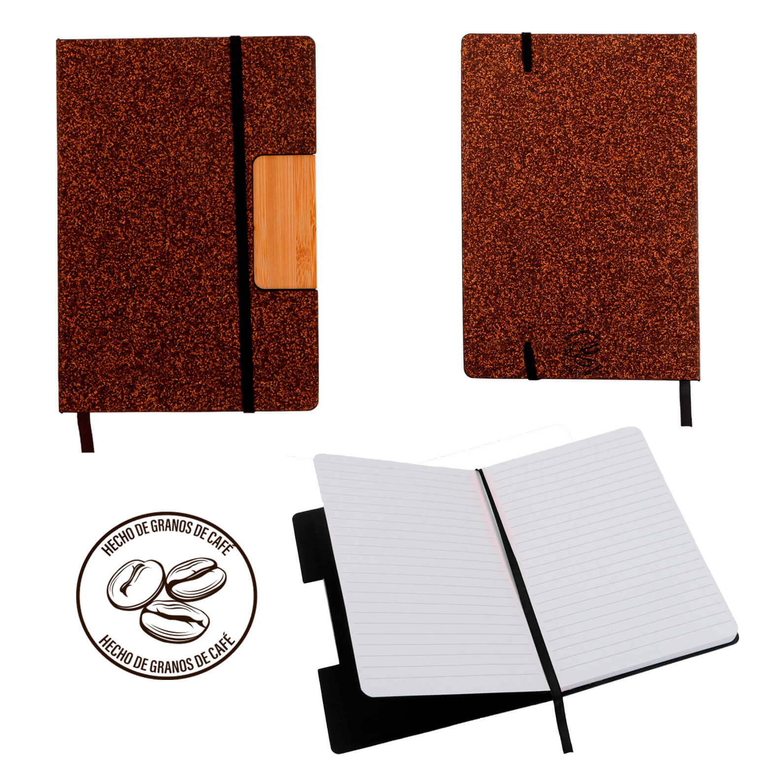 Libreta Bada en color café