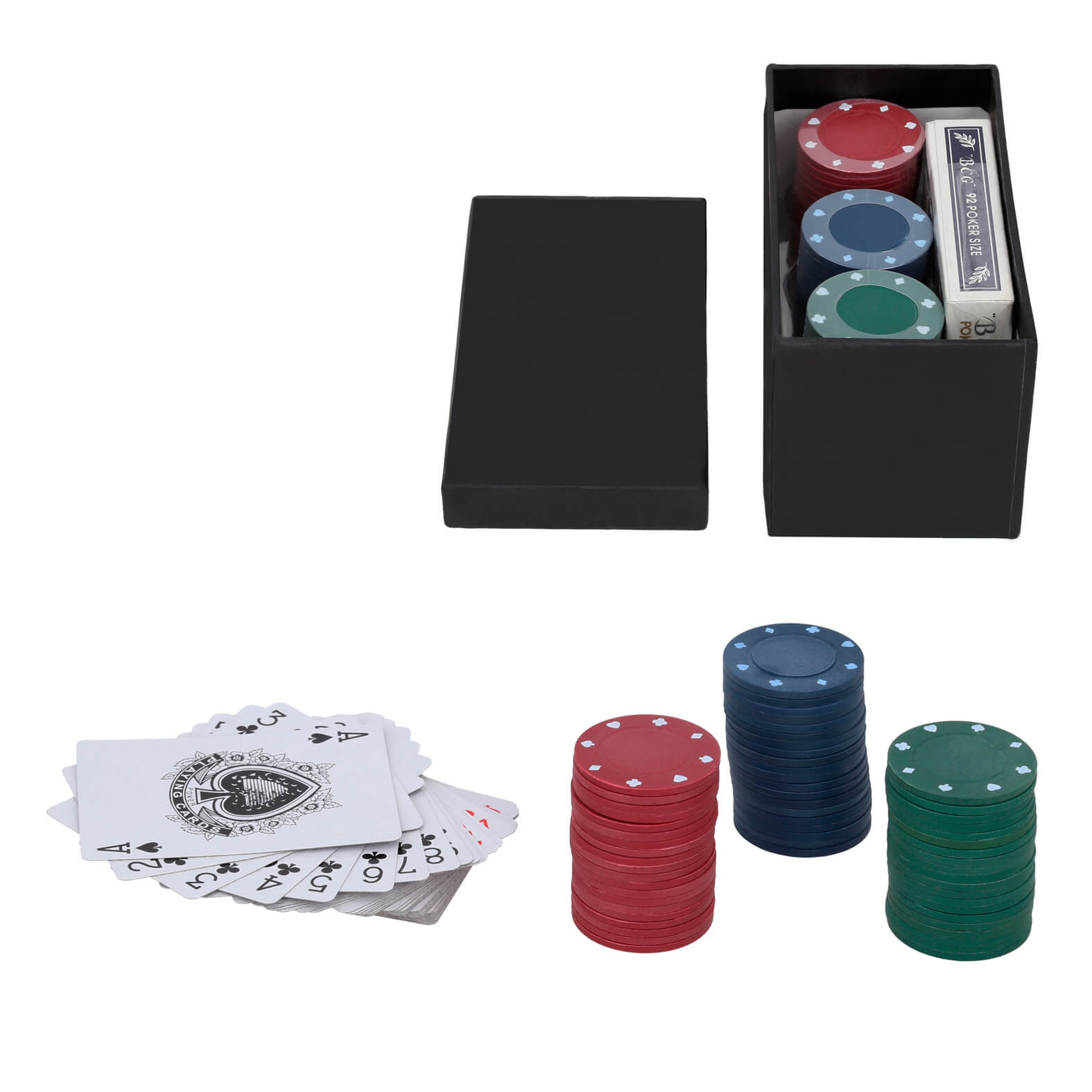 Juego de Poker Flop en color negro