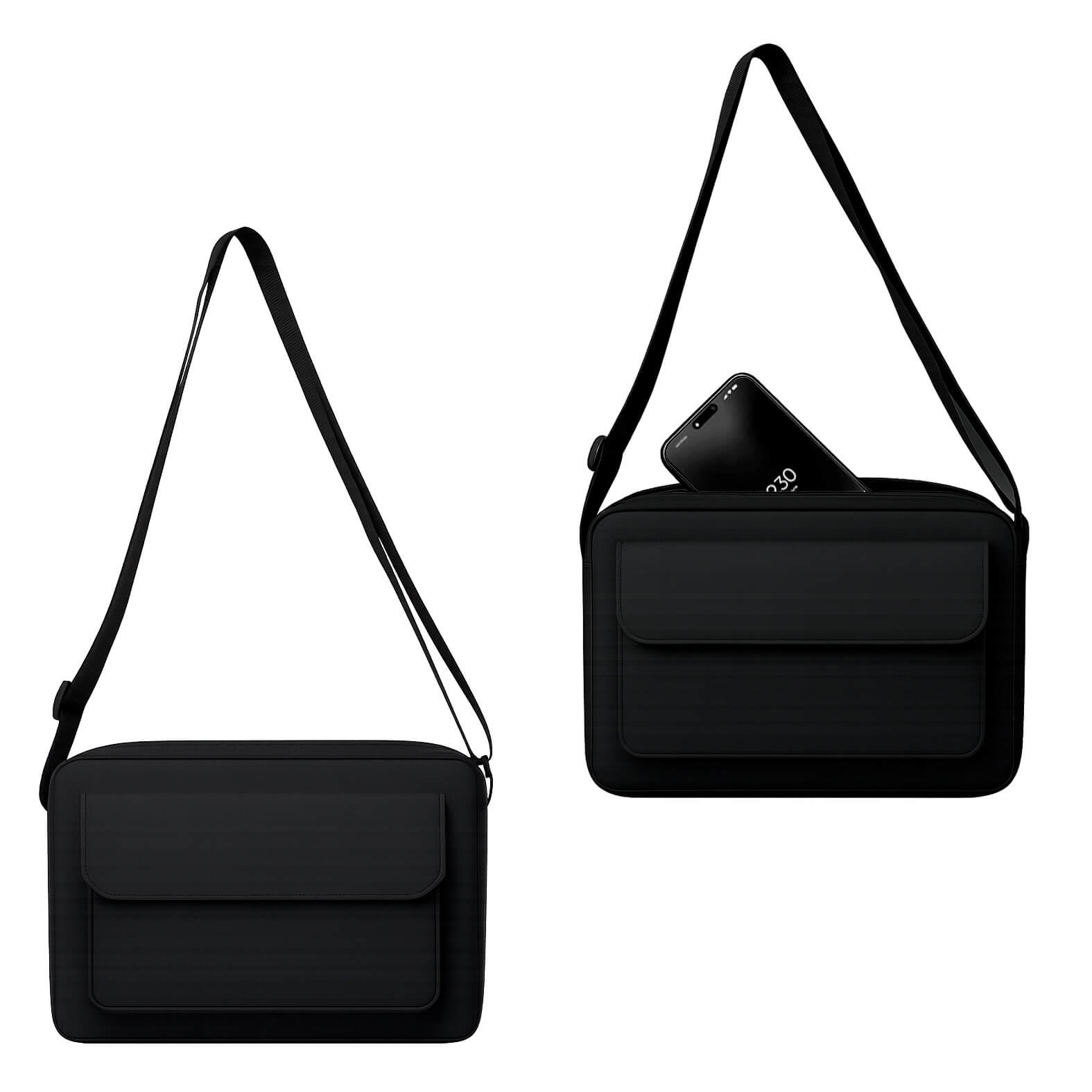 Bolsa de Hombro Curiot en color negro