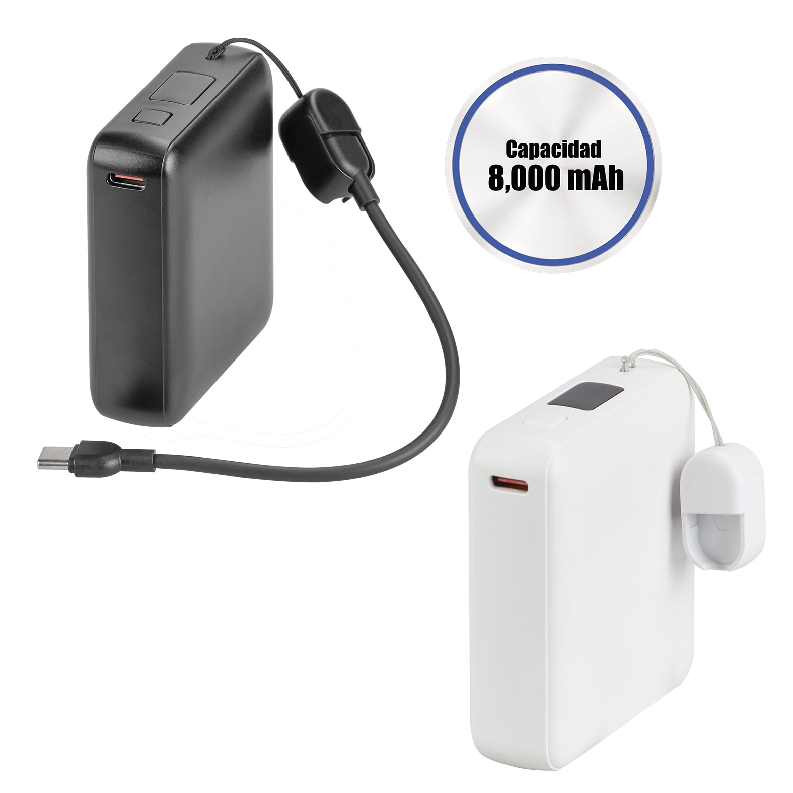 Power Bank Dinen en color blanco