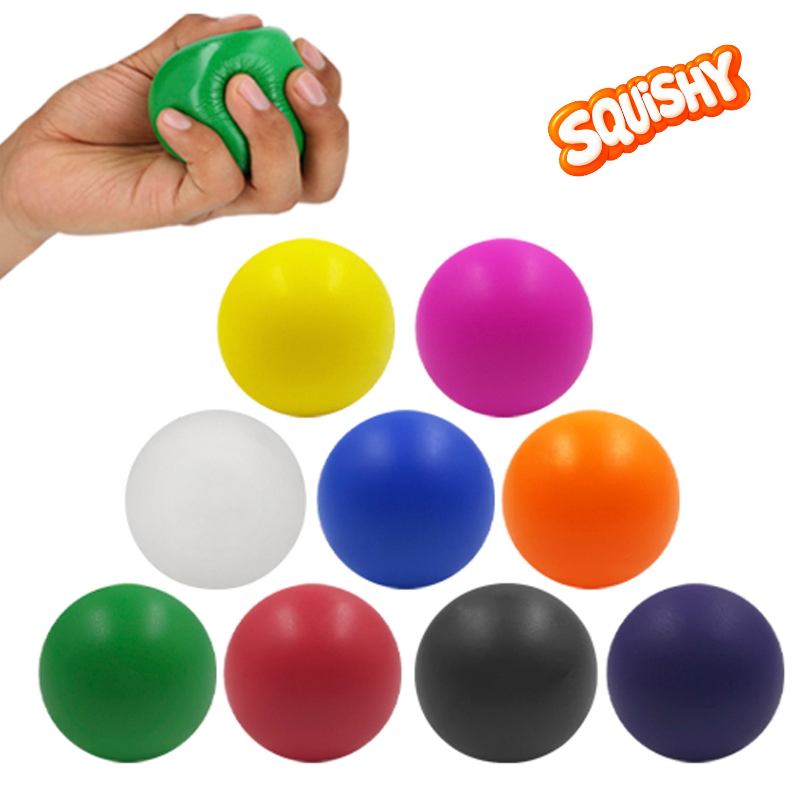 Pelota Squishy Ii en color amarillo