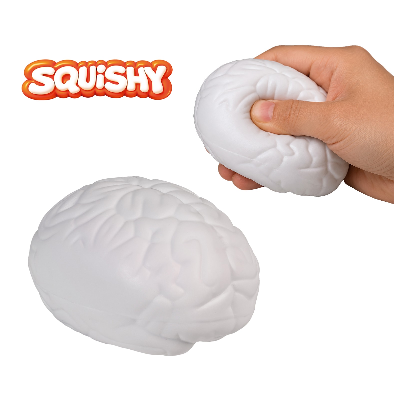 Squishy Cerebro en color blanco