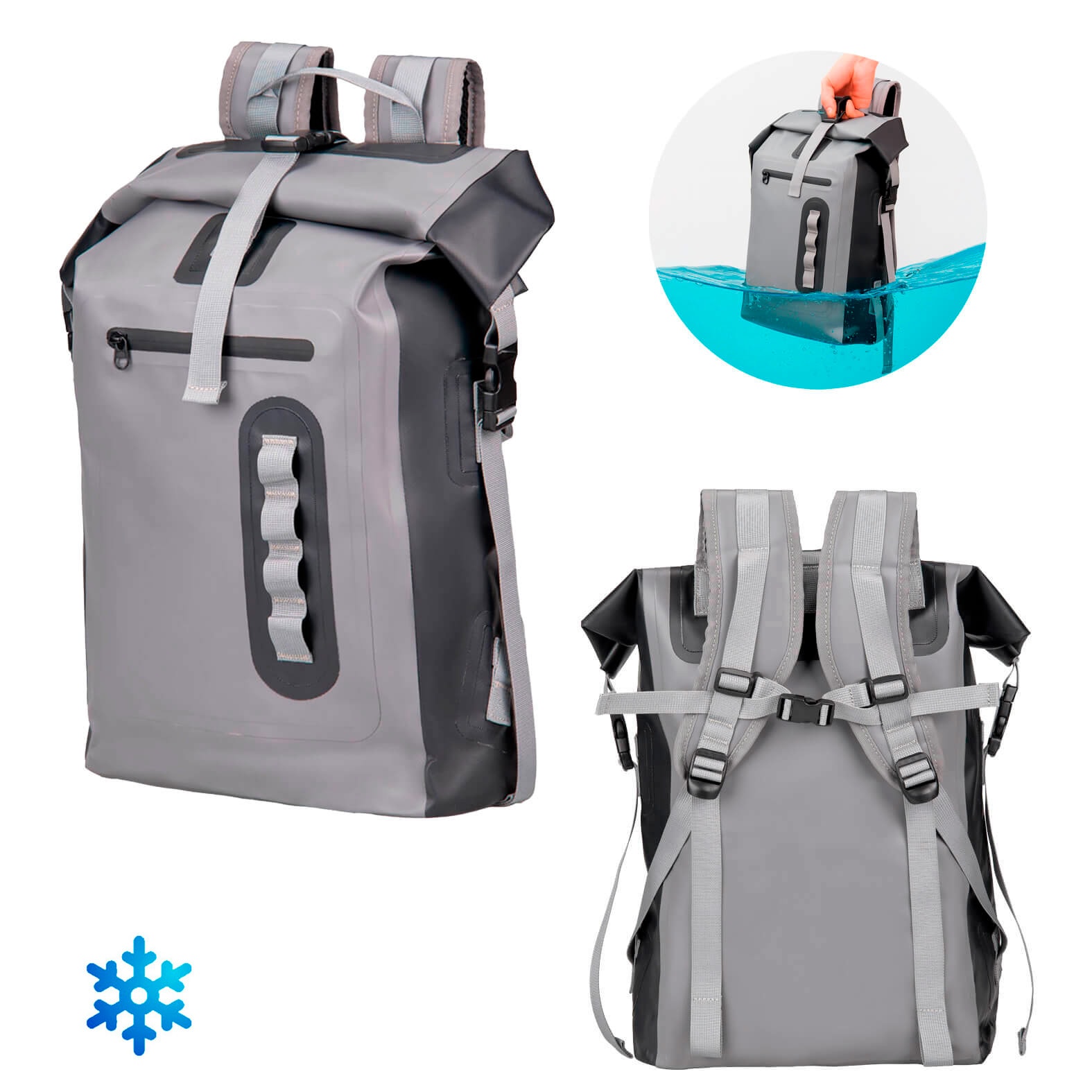 Hielera Silas en color gris