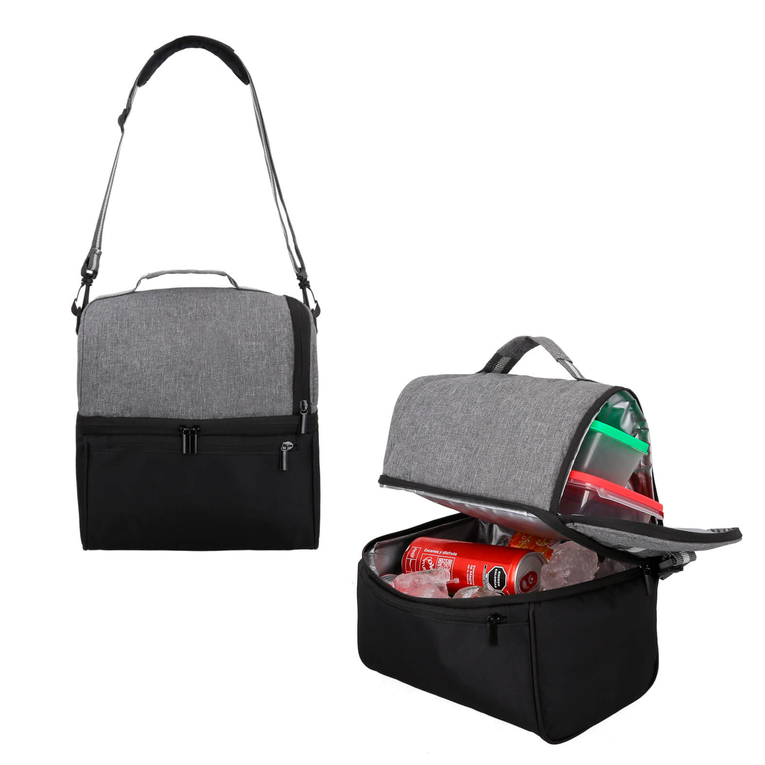 Lonchera Tyree en color gris