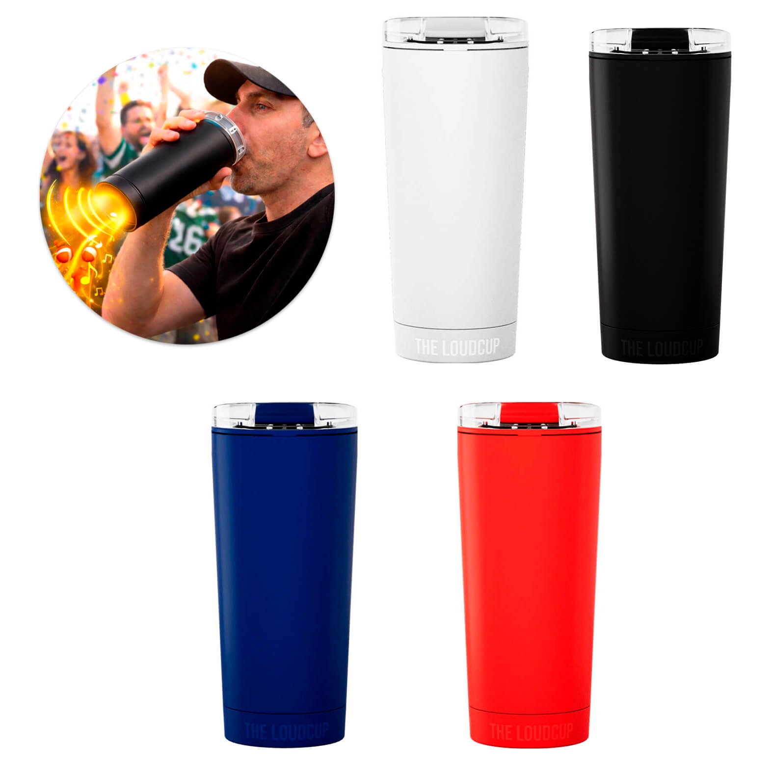 Vaso Loudcup en color azul