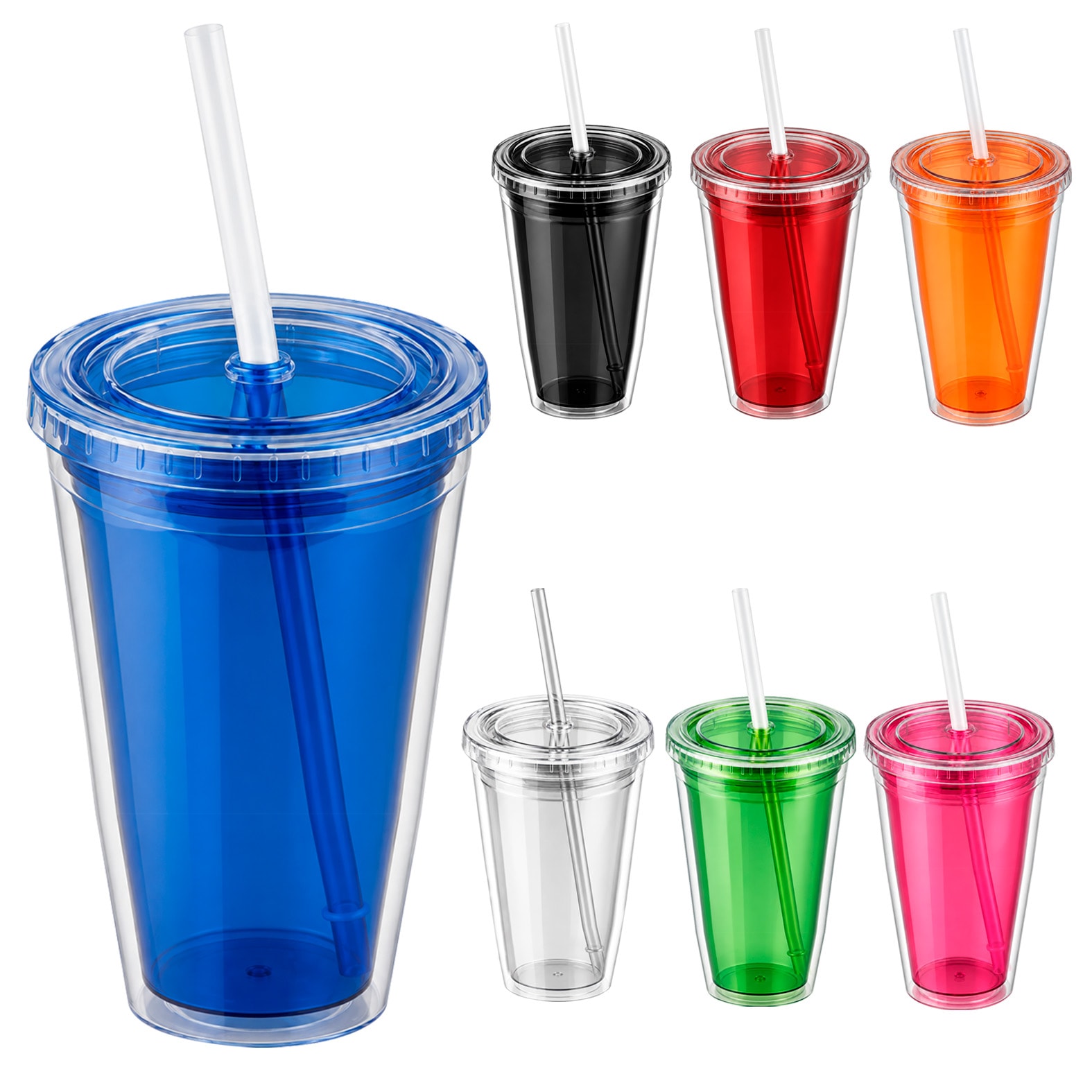Vaso Tropical en color azul