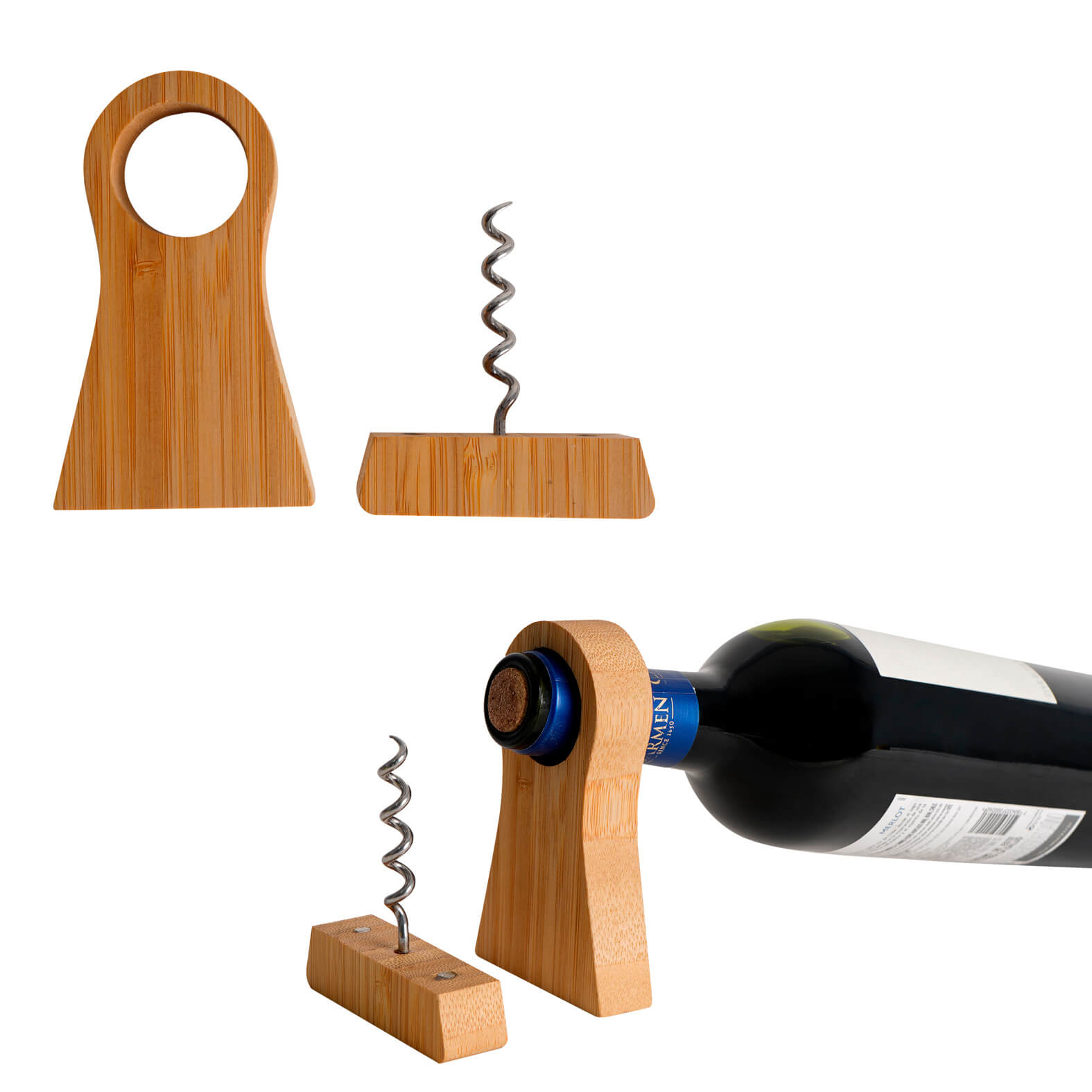 Soporte de Botellas Baco, artículo promocional personalizable