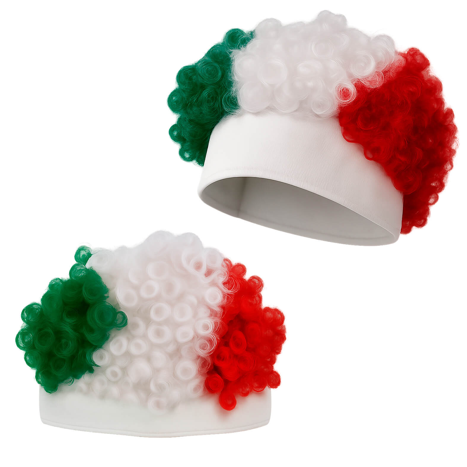 Peluca Kempes en color tricolor