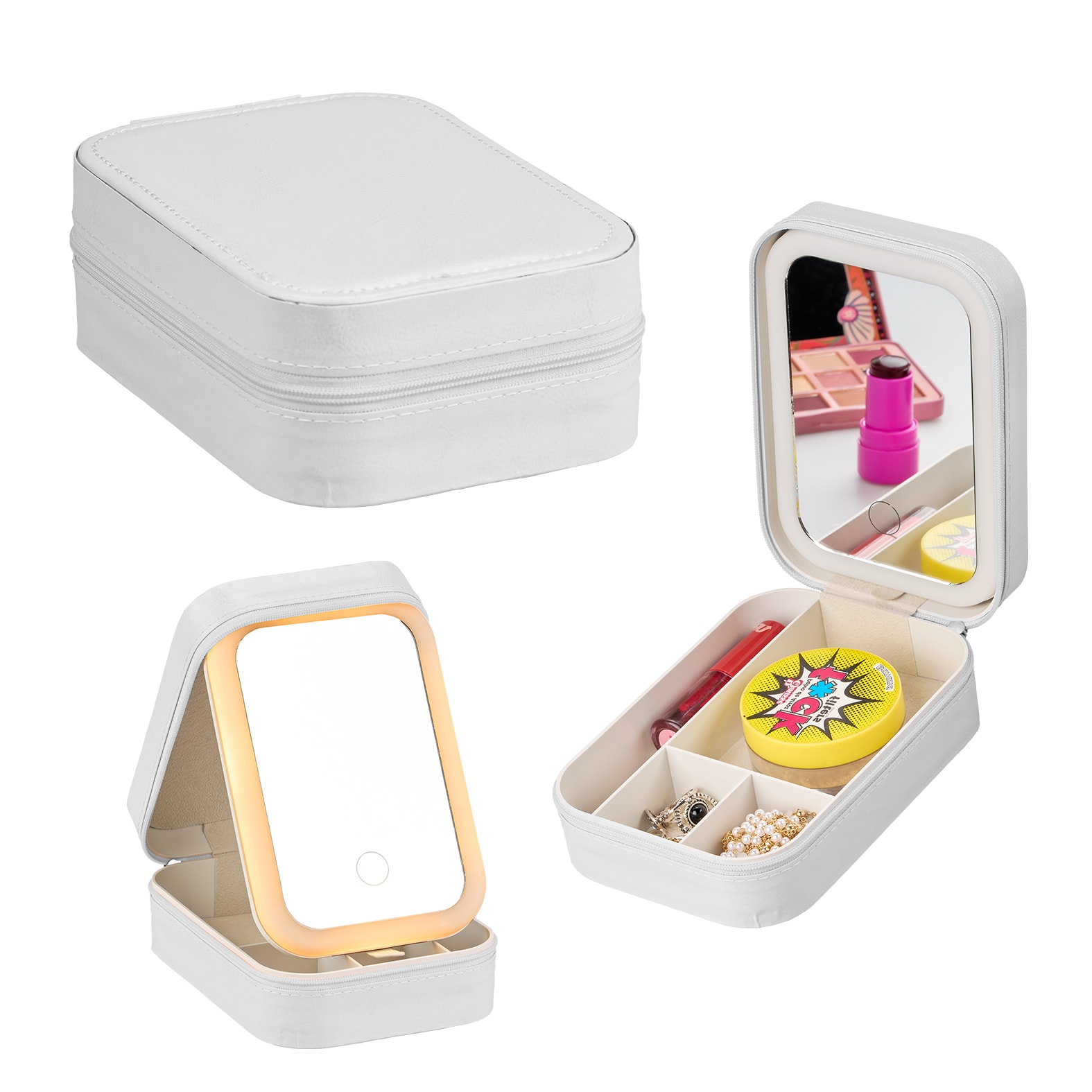 Organizador de Joyas Salma en color blanco