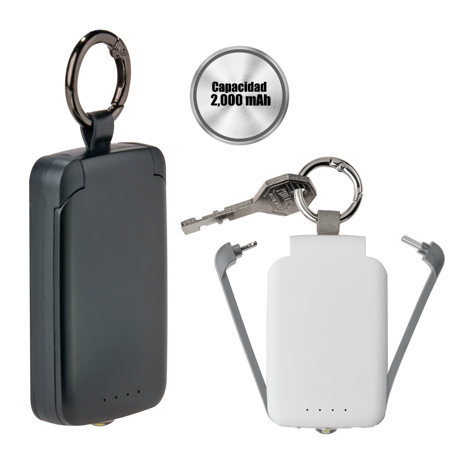 Power Bank Tona en color blanco