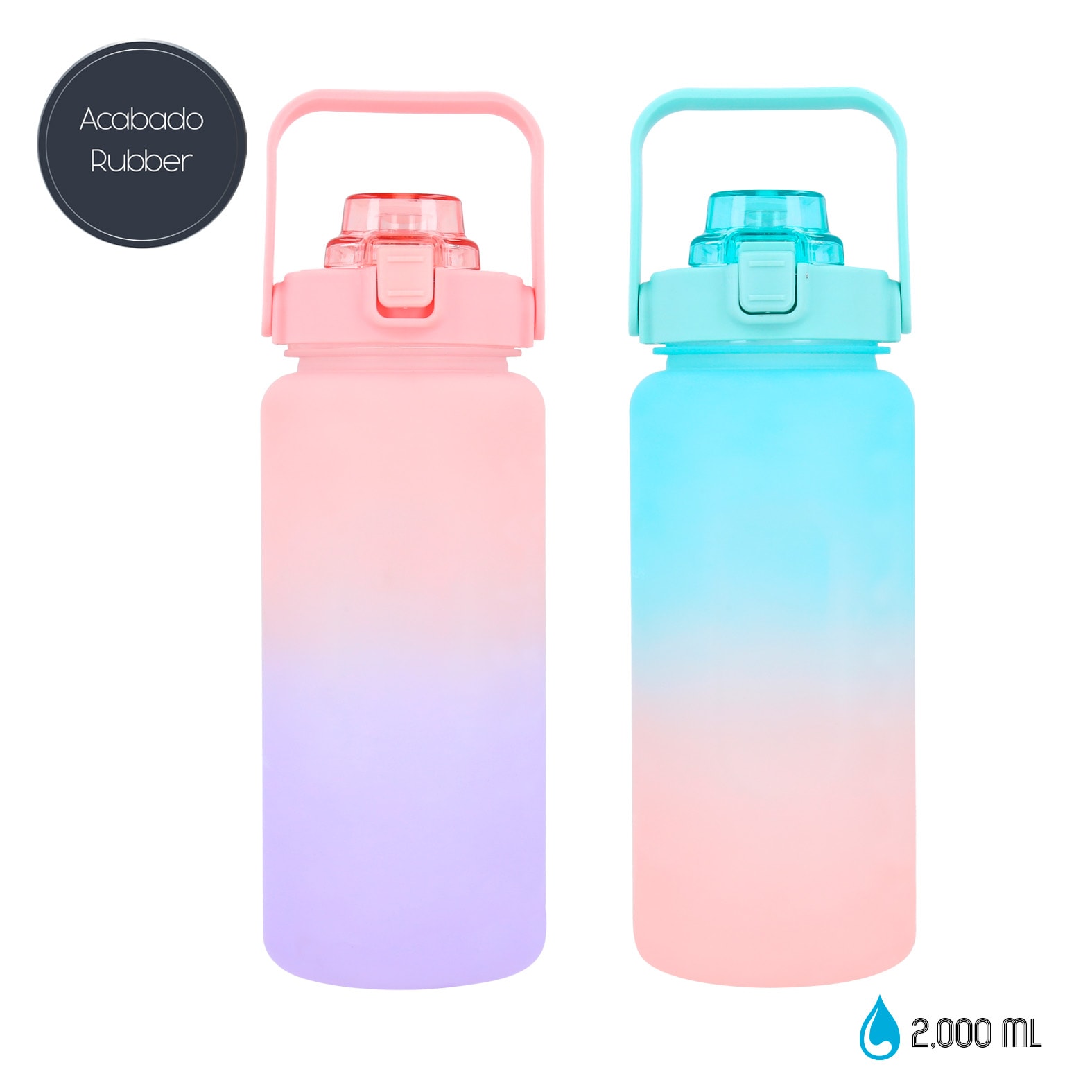 Cilindro Sirop en color aqua