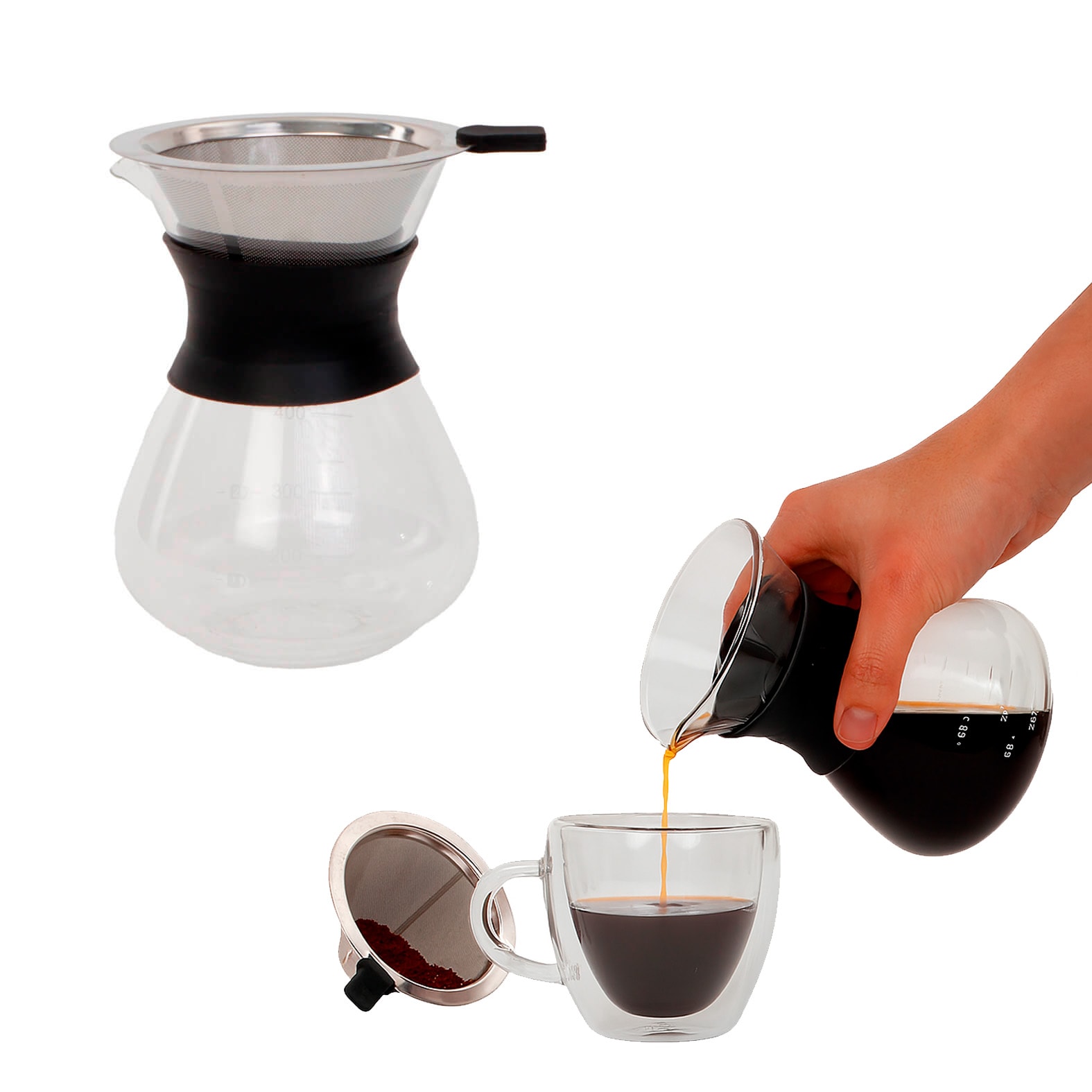 Cafetera de Goteo Yunan en color transparente