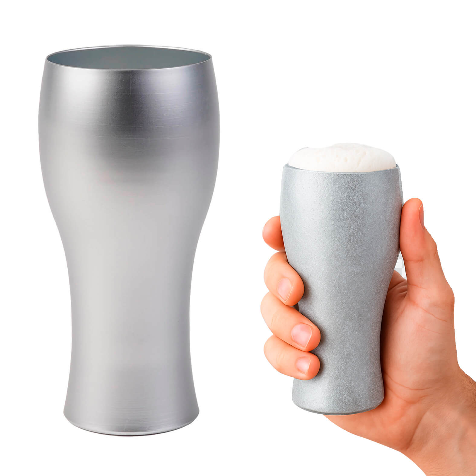 Vaso Totem en color plata