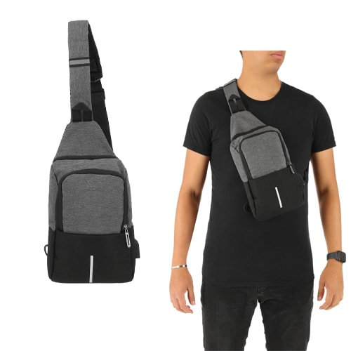Bolsa de Hombro Arnold en color gris