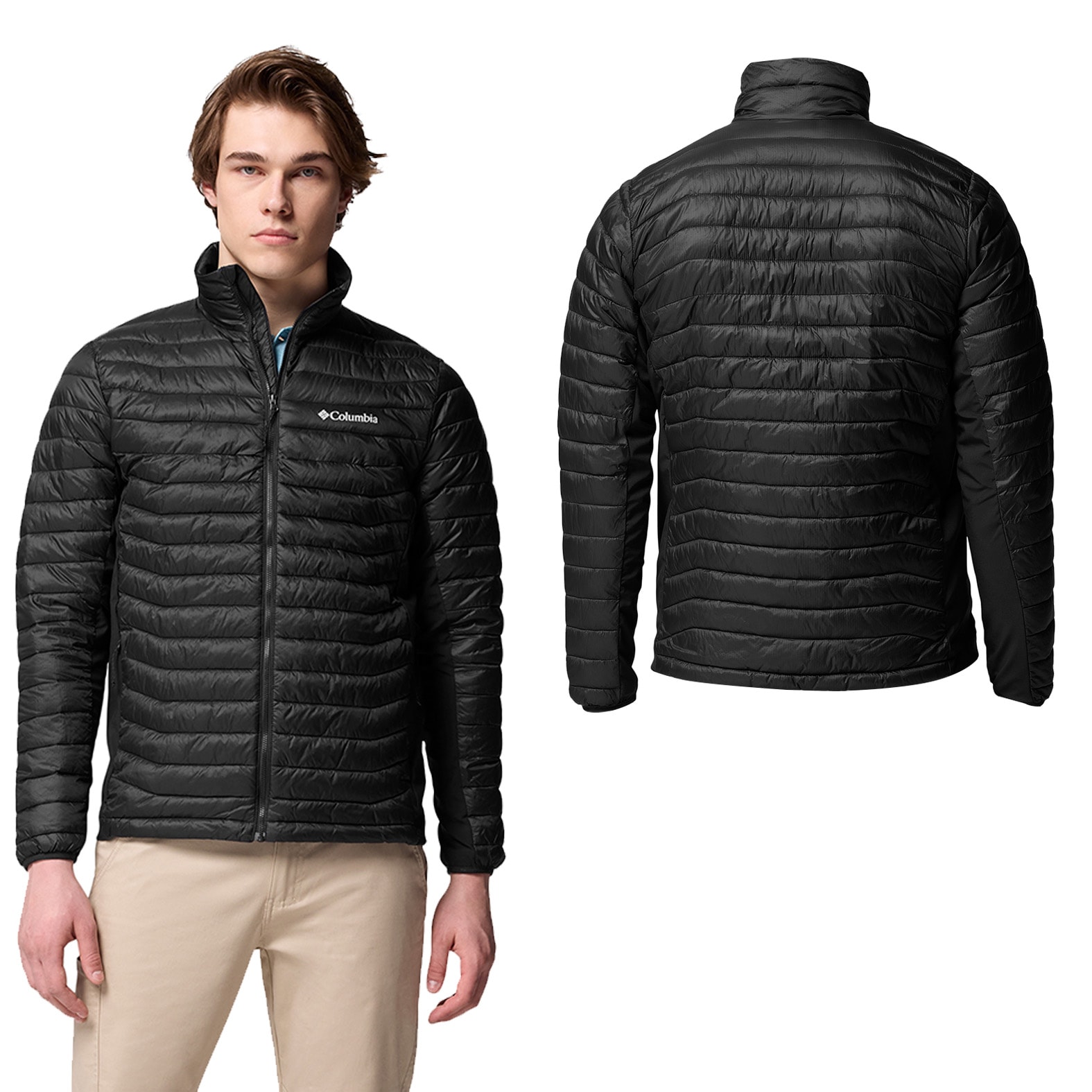 Chamarra Columbia Powder Pass en color negro