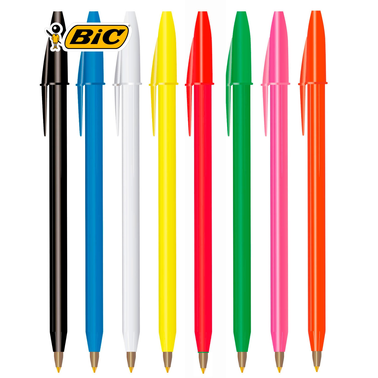 Bolígrafo BIC Round Stic Ta en color amarillo