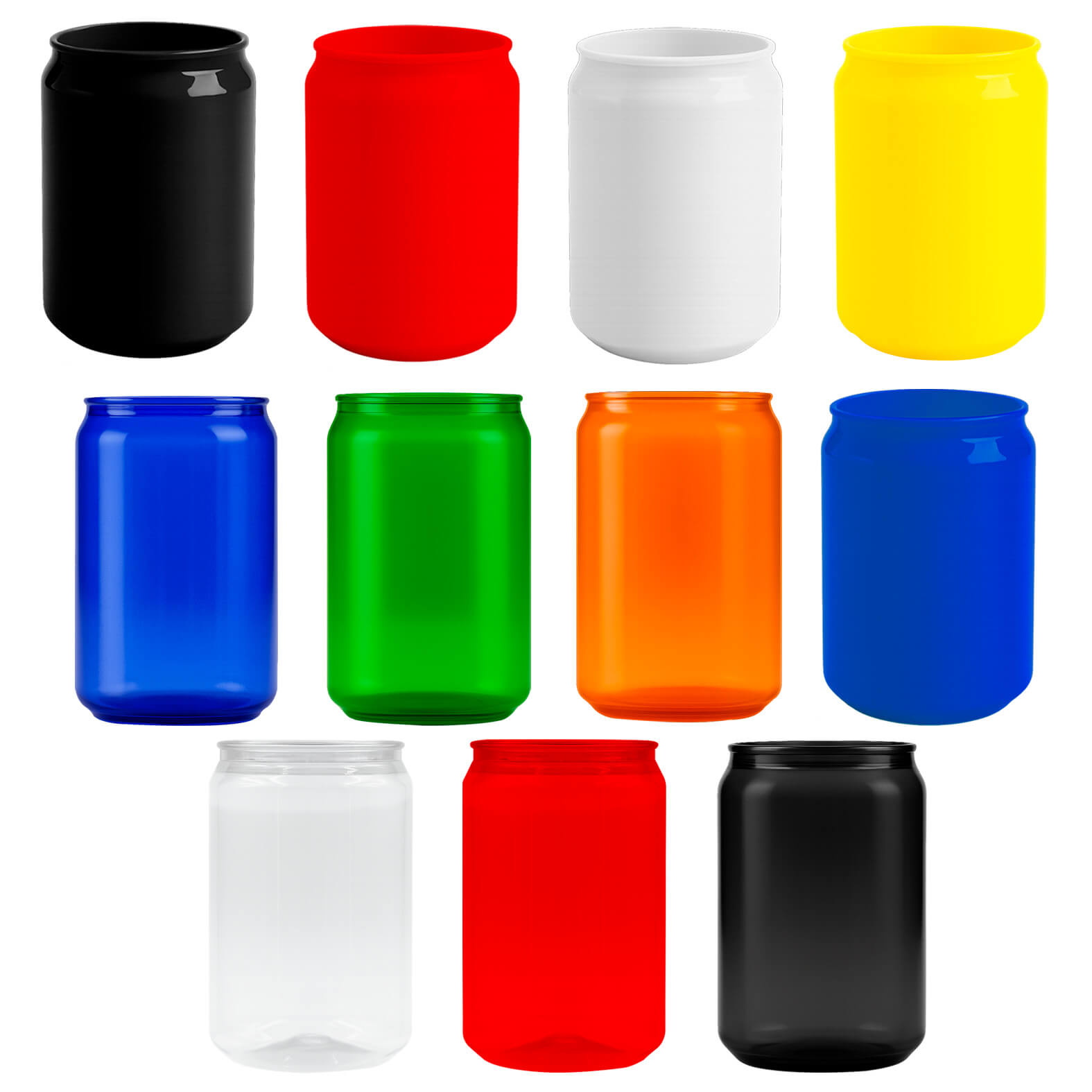 Vaso Fresca en color amarillo sólido