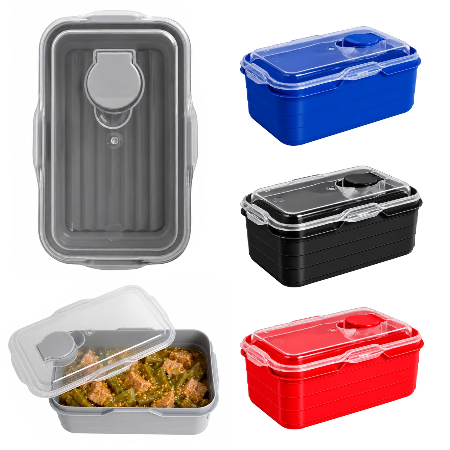 Contenedor de Alimentos Pibi en color azul