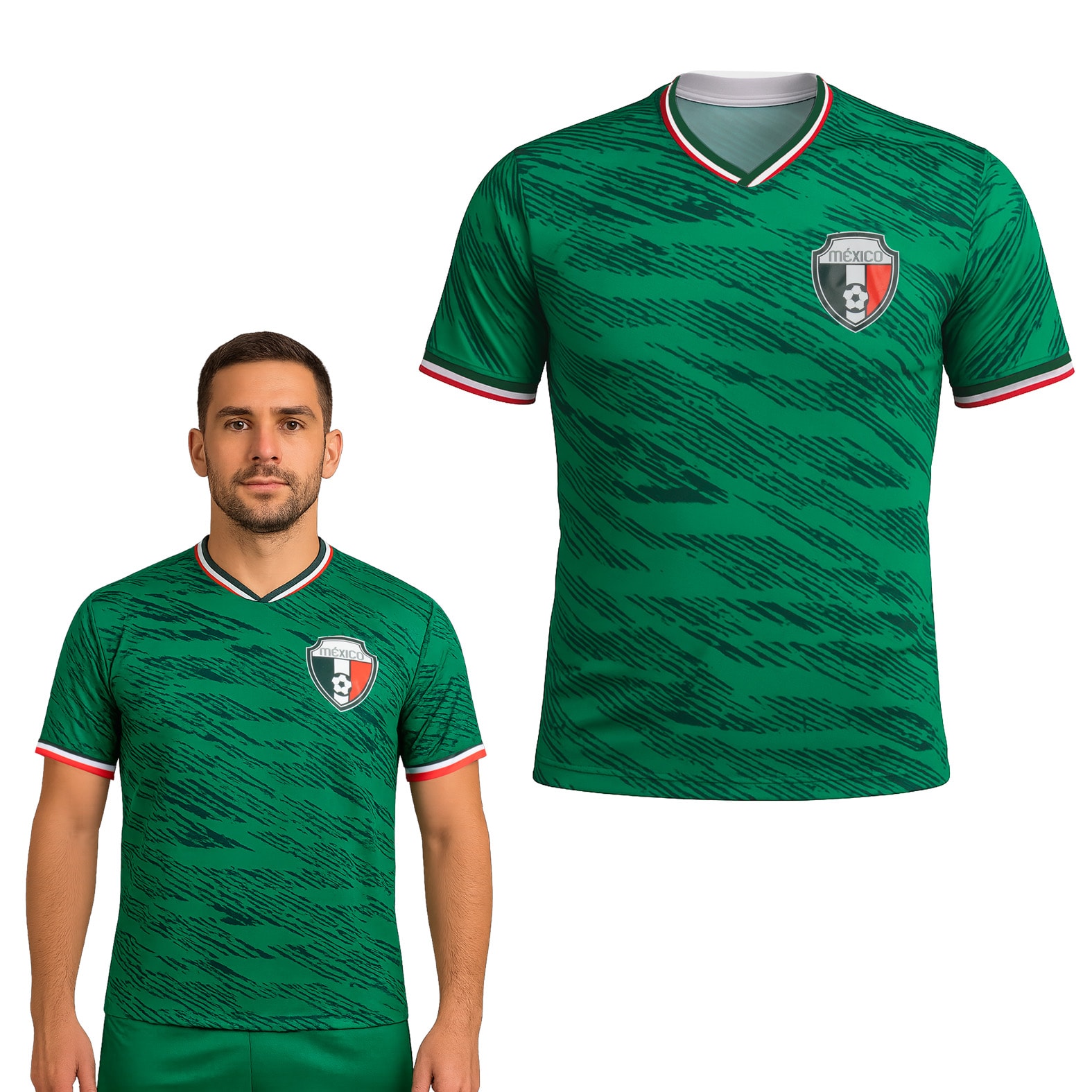 Playera Tricolor, artículo promocional personalizable