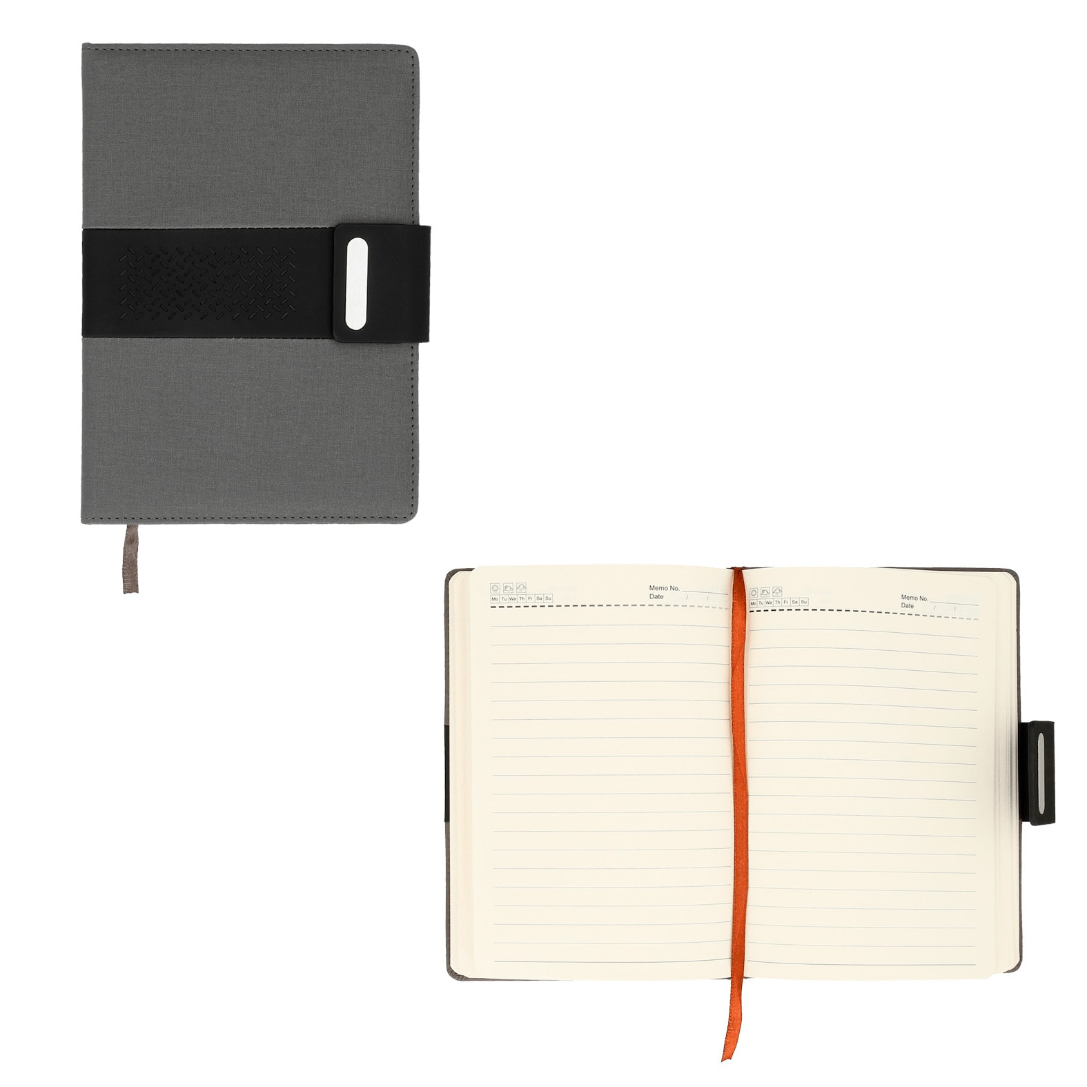 Agenda Zoom en color gris
