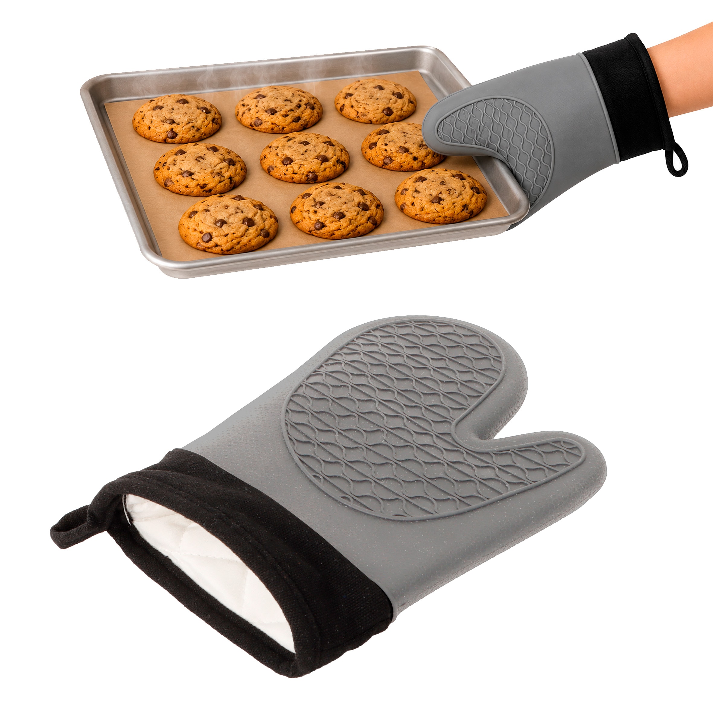 Guante de Cocina Sapore en color gris