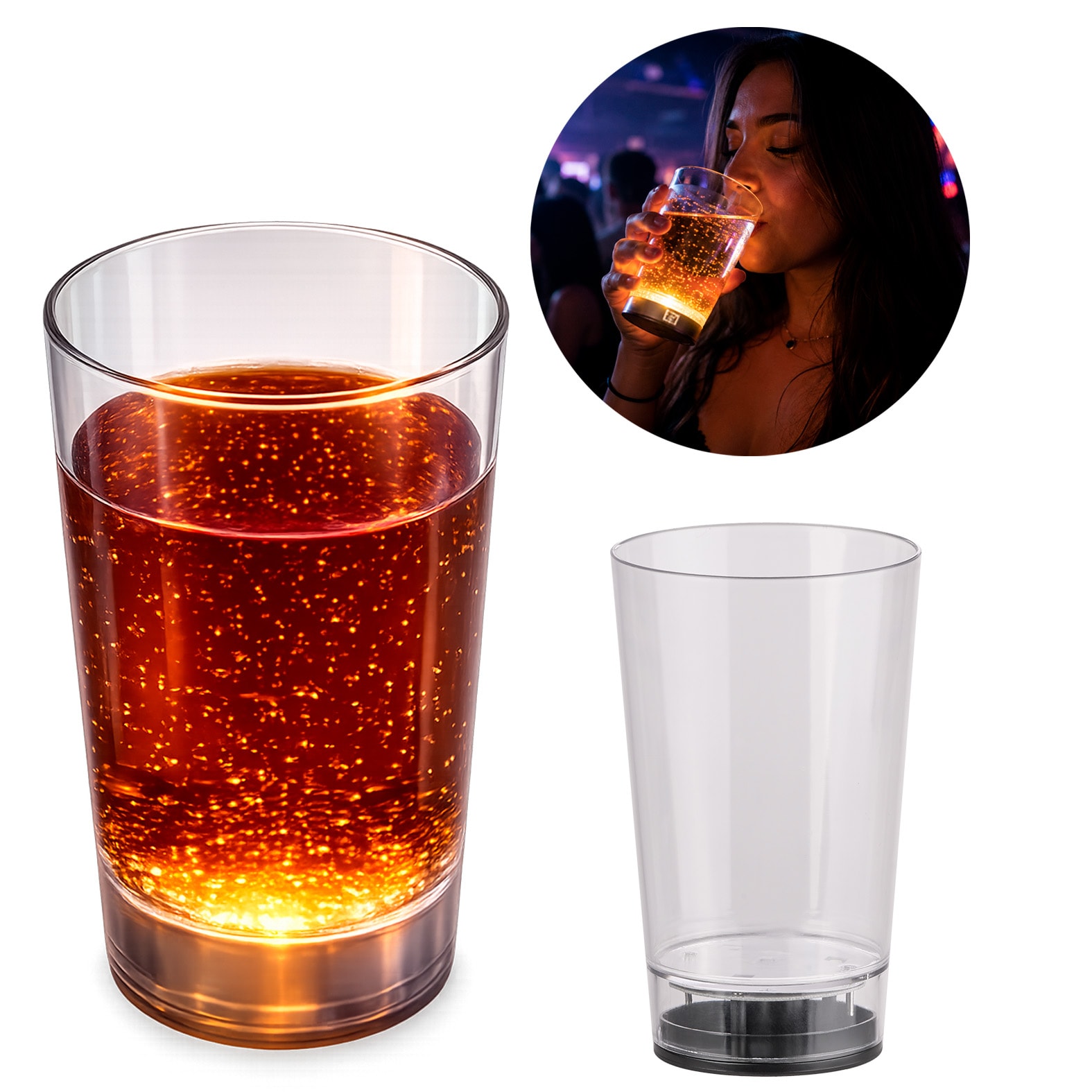 Vaso Daz en color transparente
