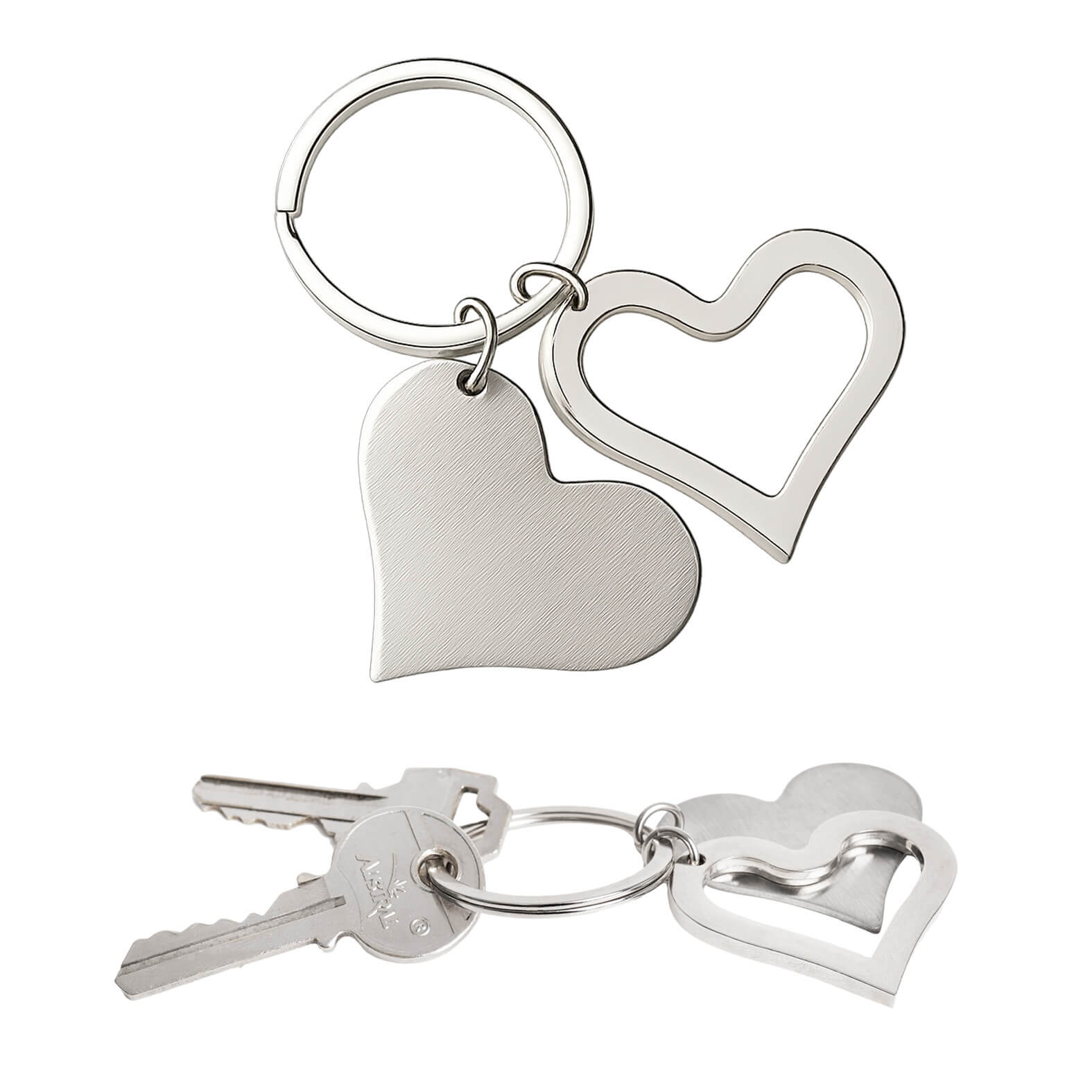 Llavero Love en color plata