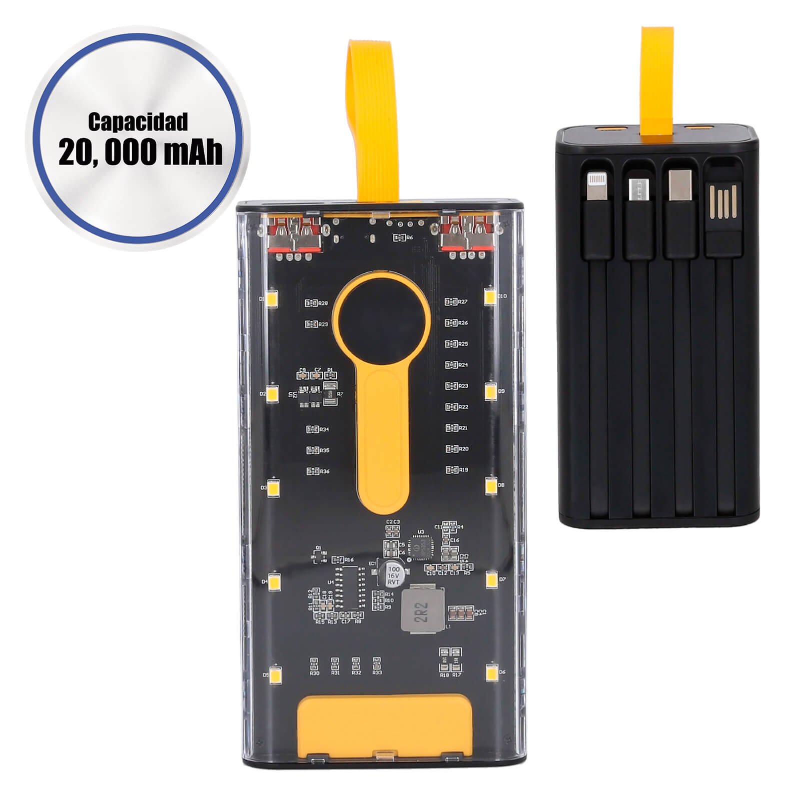 Power Bank Nur en color negro