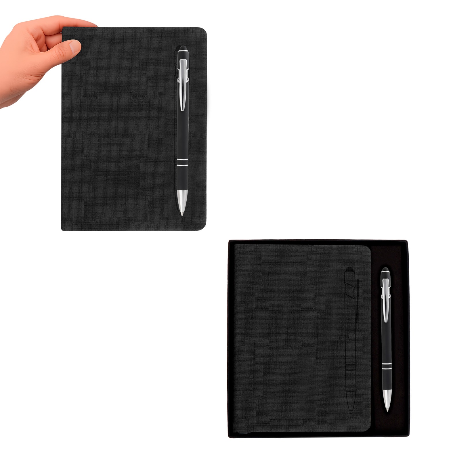 Set de Libreta Merina en color gris