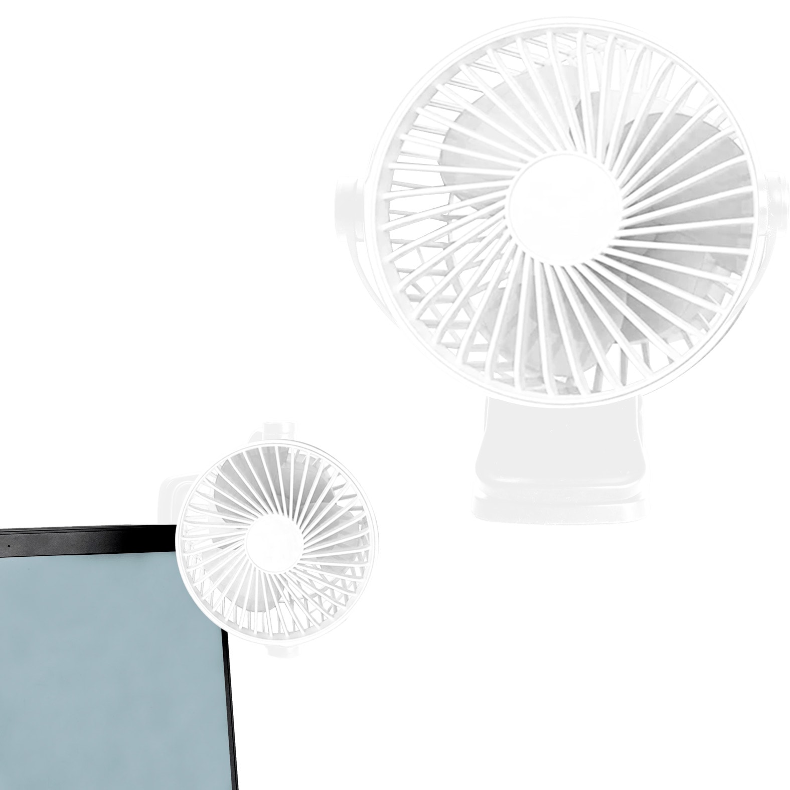 Ventilador de Escritorio Siroco en color blanco
