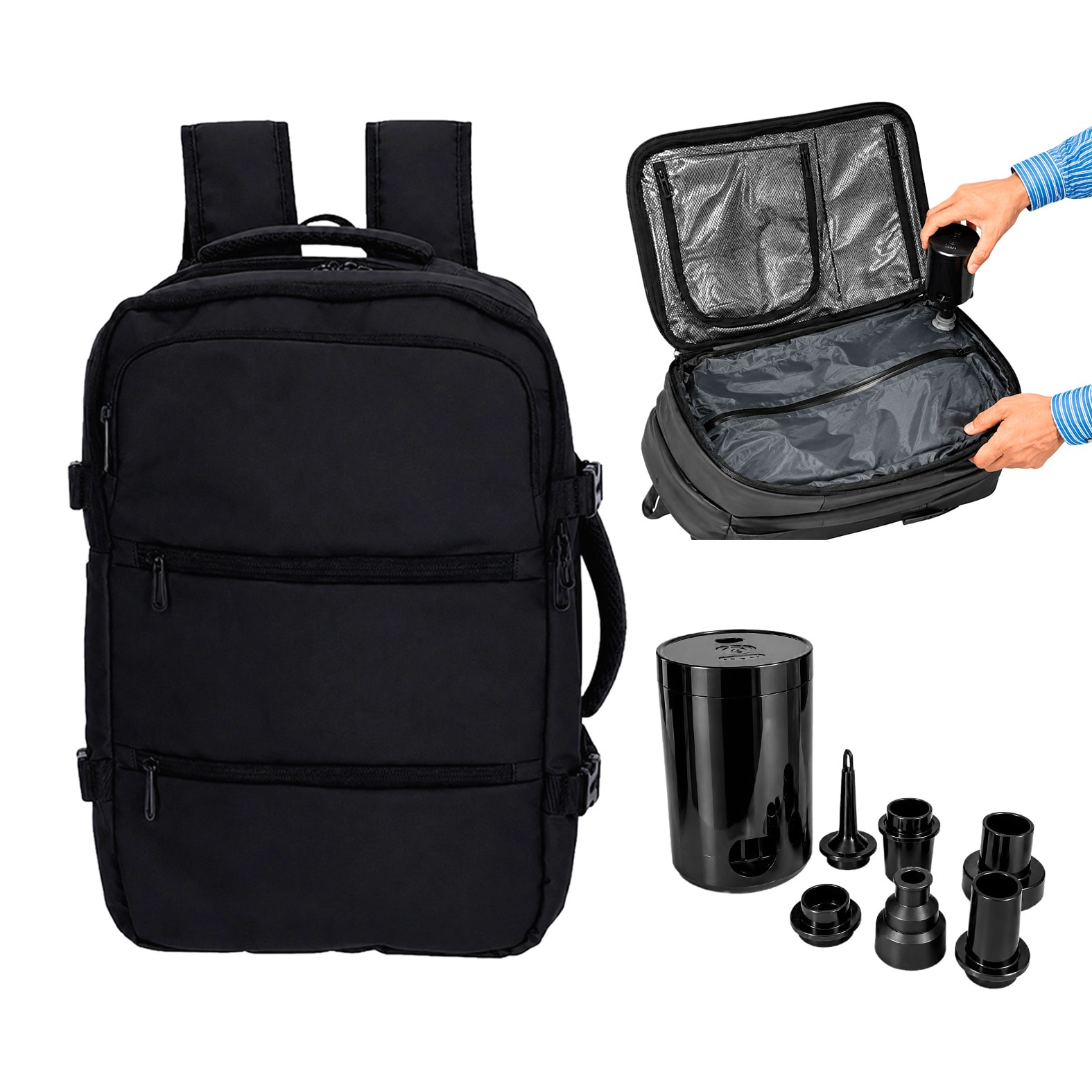 Mochila Usher en color negro