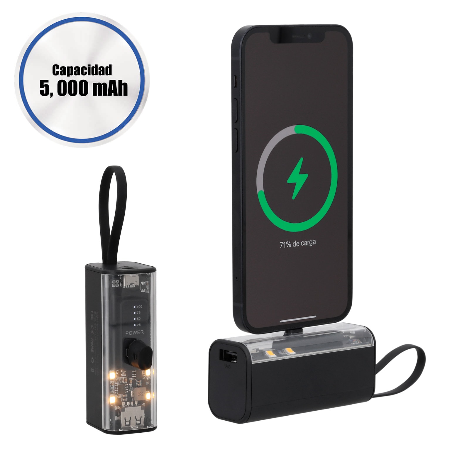 Power Bank Bit en color negro