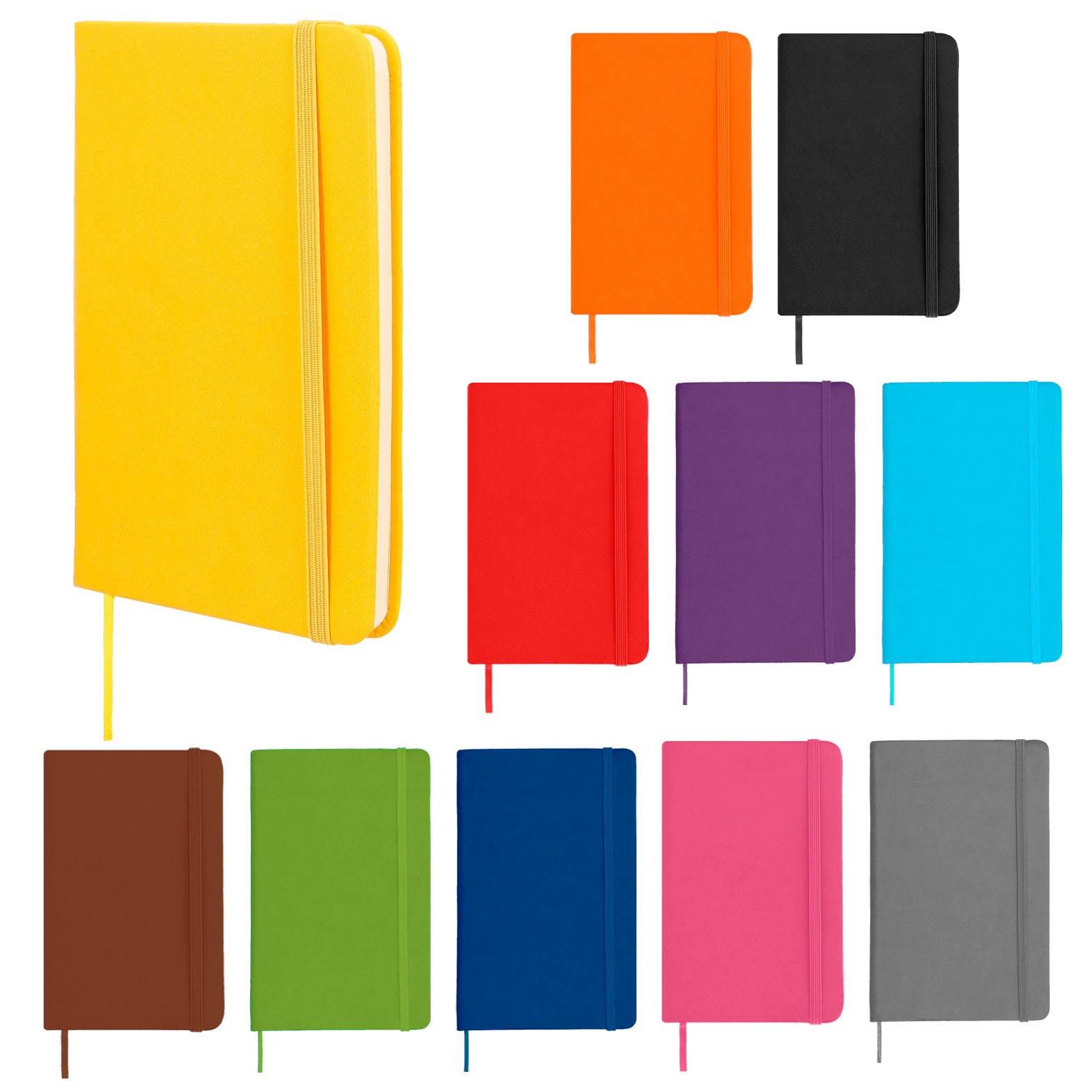 Mini Libreta Mini Premium en color amarillo