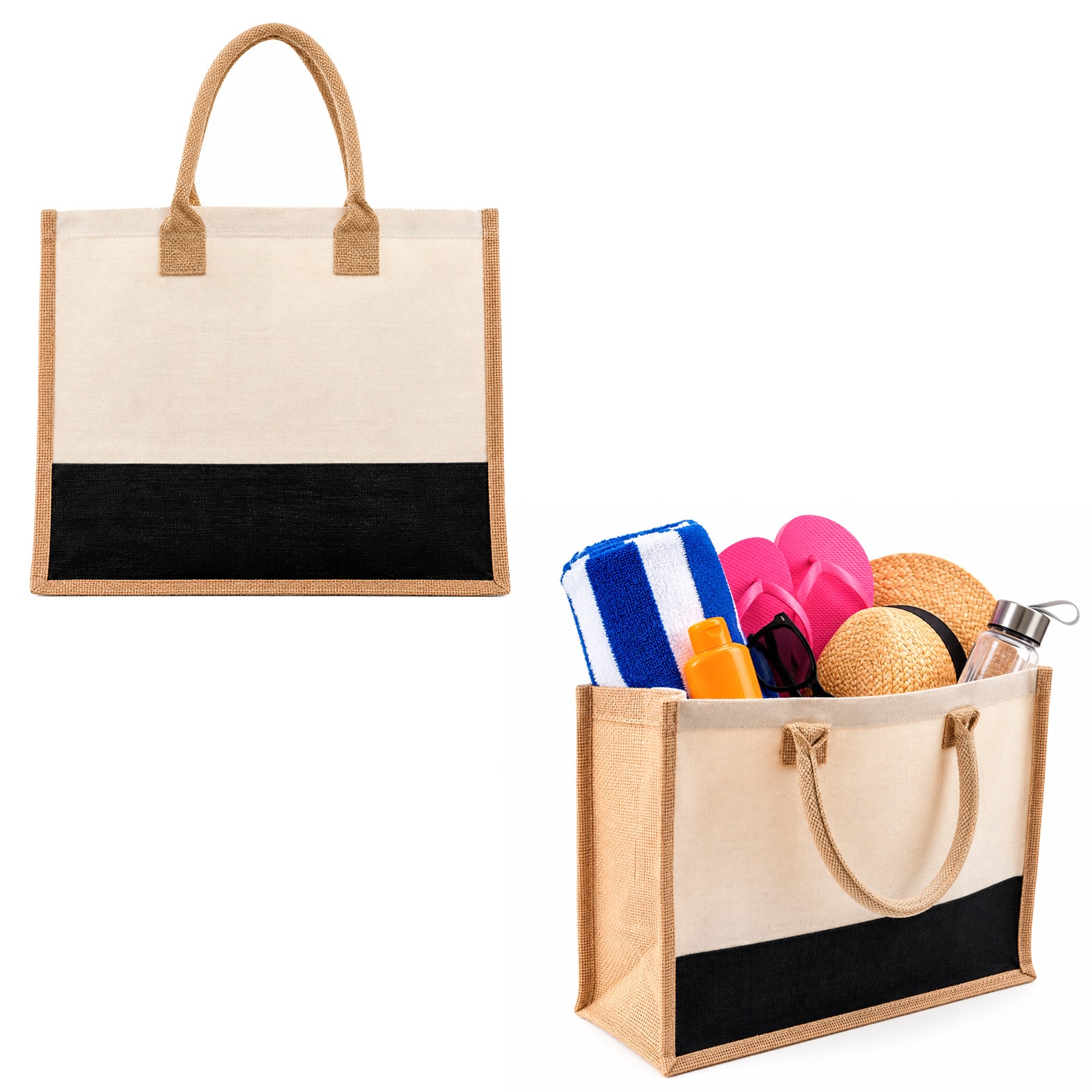 Bolsa de Loneta Kar en color negro