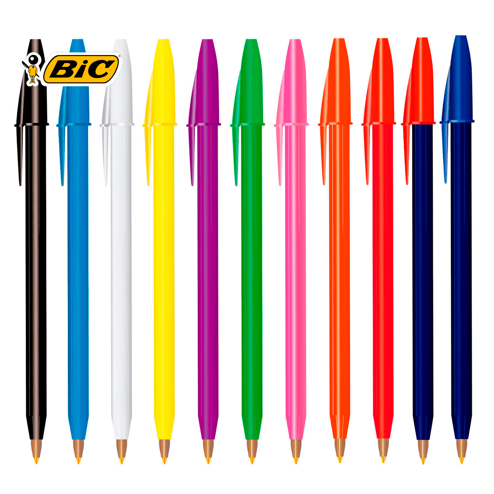 Bolígrafo BIC Round Stic Tn en color amarillo
