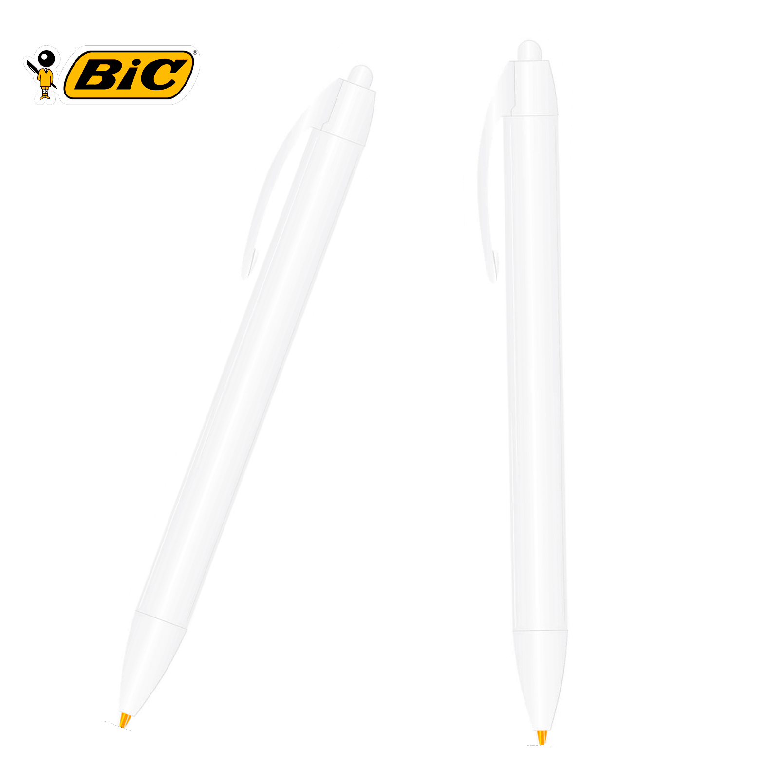 Bolígrafo BIC Wide Body en color blanco