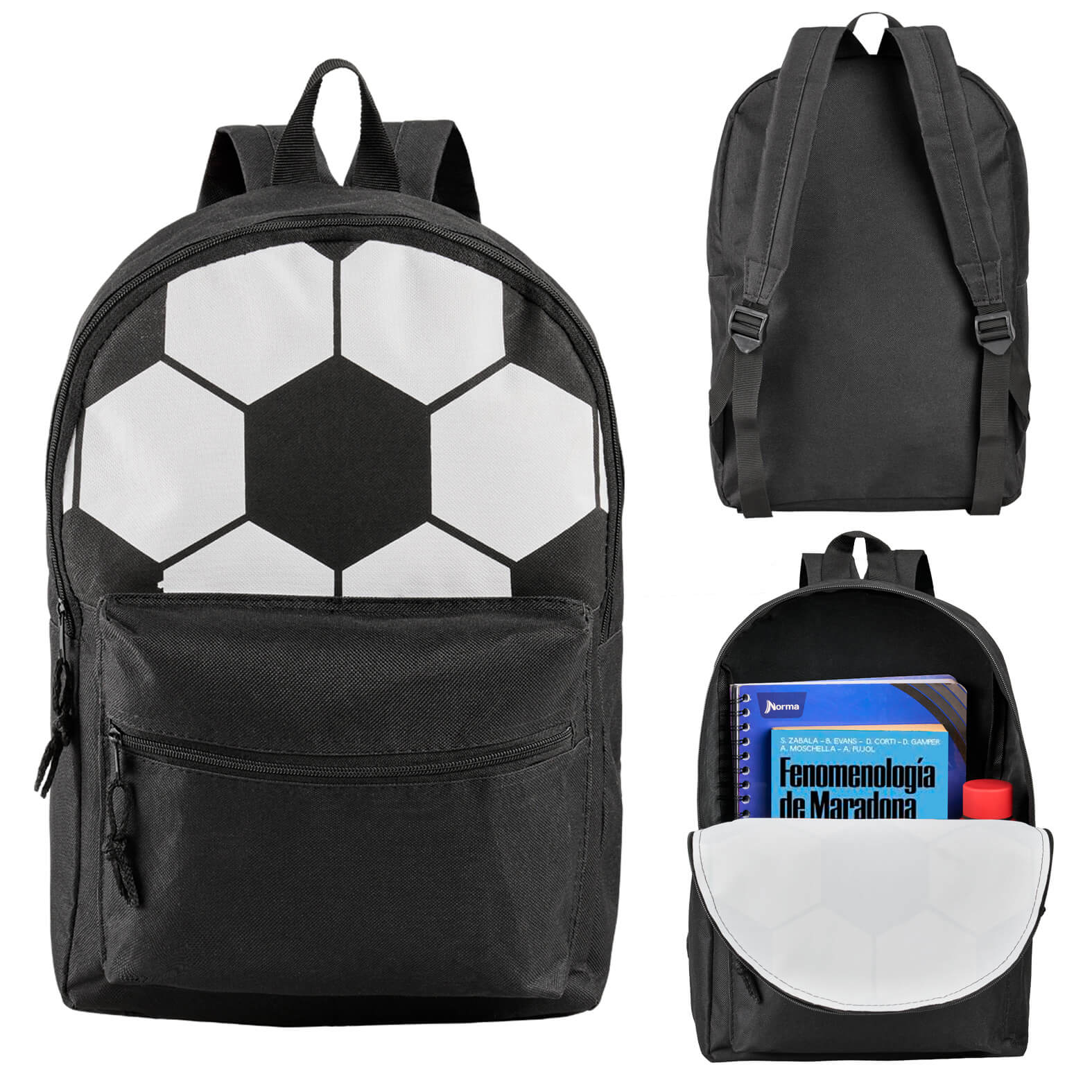 Mochila Ronaldo en color negro