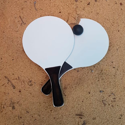 Juego de Raquetas Agassi en color negro