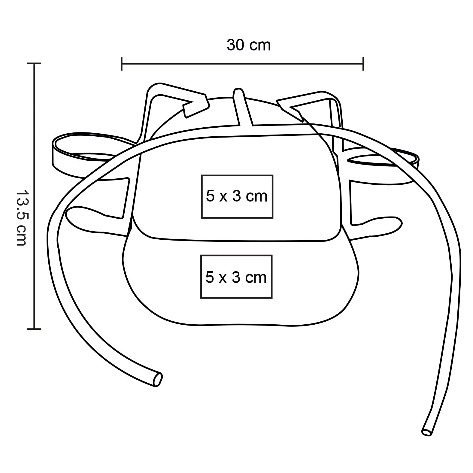 Plantilla con medidas y área de impresión de Casco Helmet