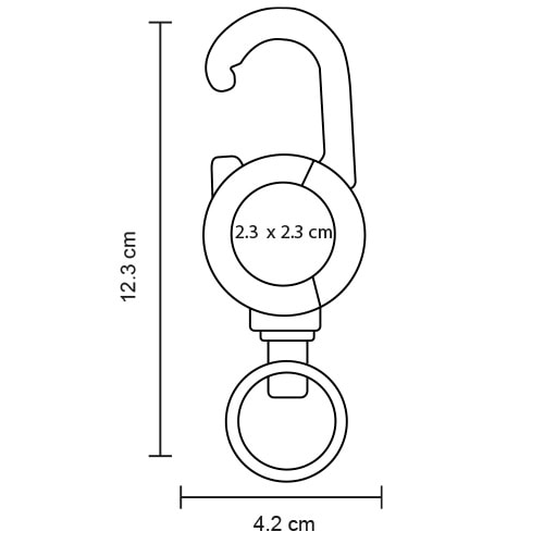 Plantilla con medidas y área de impresión de Yoyo Orb