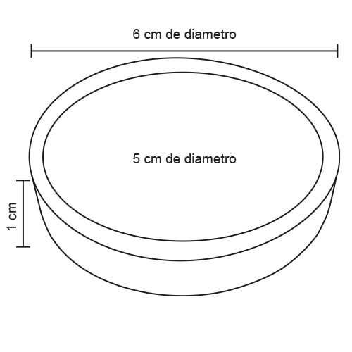 Plantilla con medidas y área de impresión de Destapador Porter