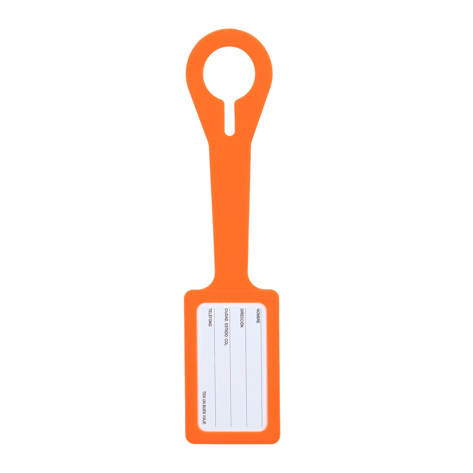 Identificador para Equipaje Luk en color naranja