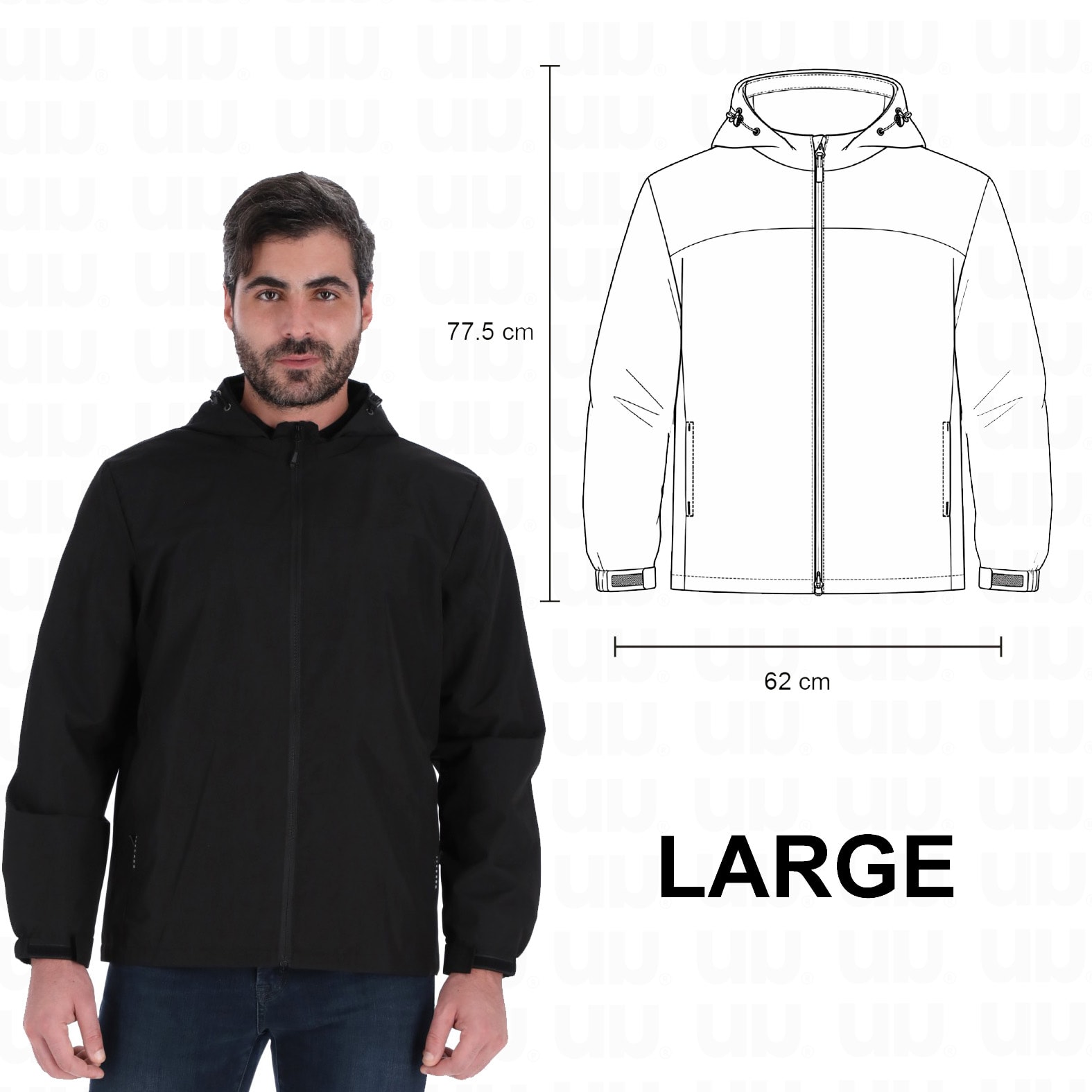 Chamarra Tuum Peak en color negro