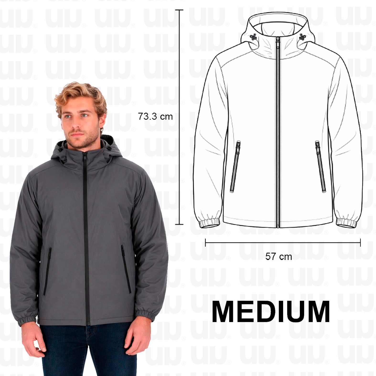 Chamarra Tuum Rockies en color gris