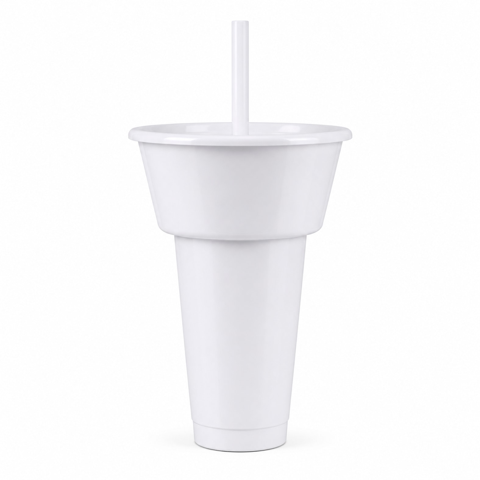 Vaso Kirby en color blanco